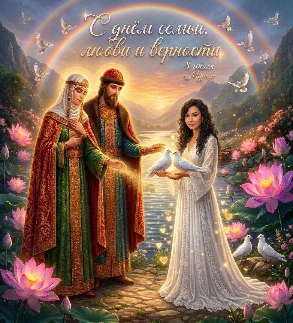 🌼🤍 С Праздником, дорогие! С Днём Петра и Февронии — Днём семьи, любви и верности!

Сегодня очень в