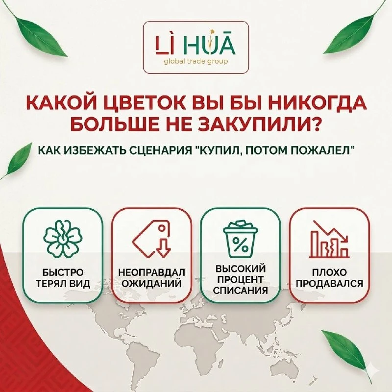 🌿 Какой цветок вы бы никогда больше не закупили?

У каждого закупщика или владельца цветочного бизн