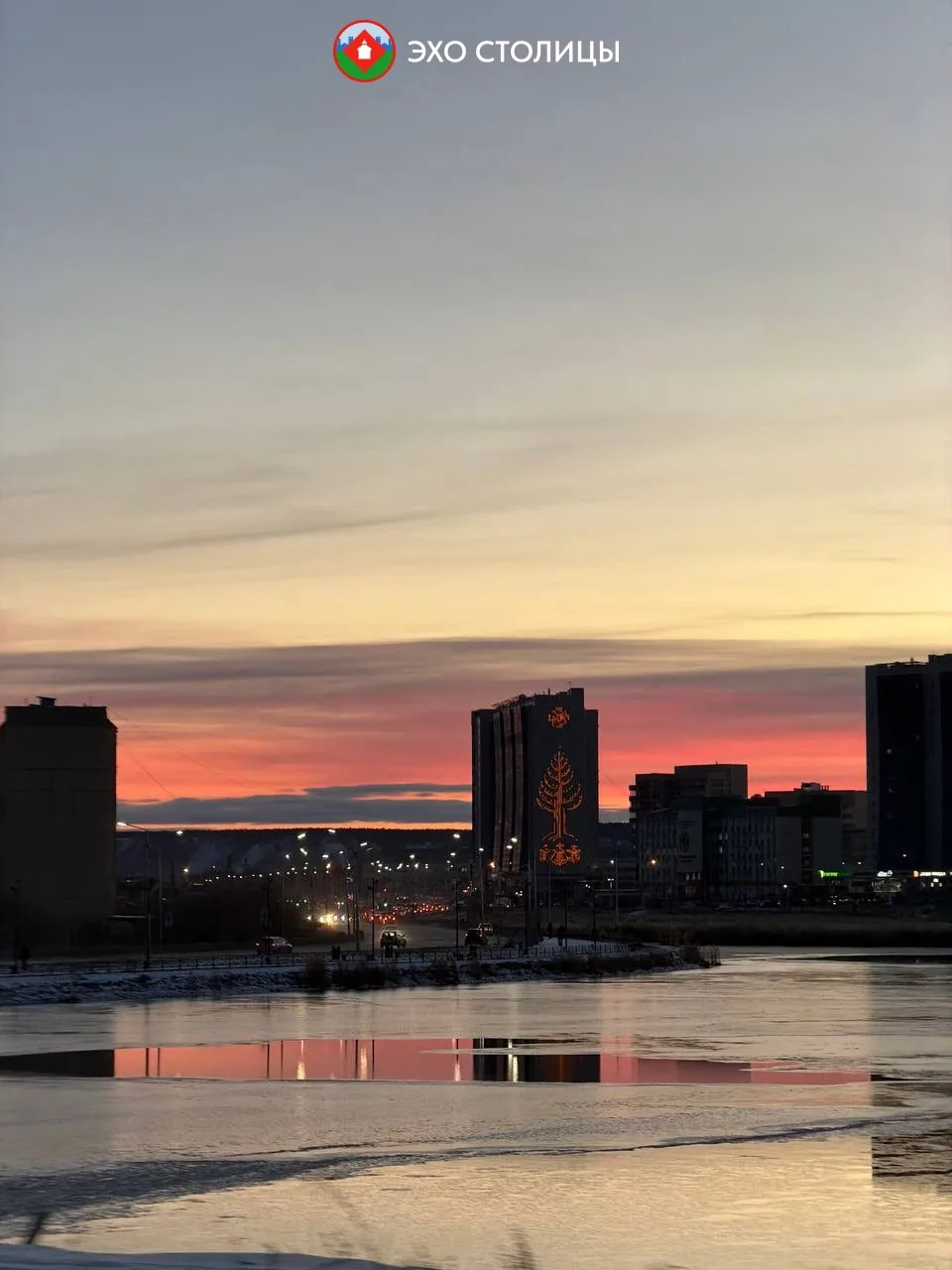 Закат на озере Сайсары 🌆