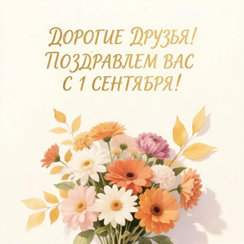Дорогие друзья! Поздравляем вас с Днём знаний! Пусть этот год будет плодотворным, интер...