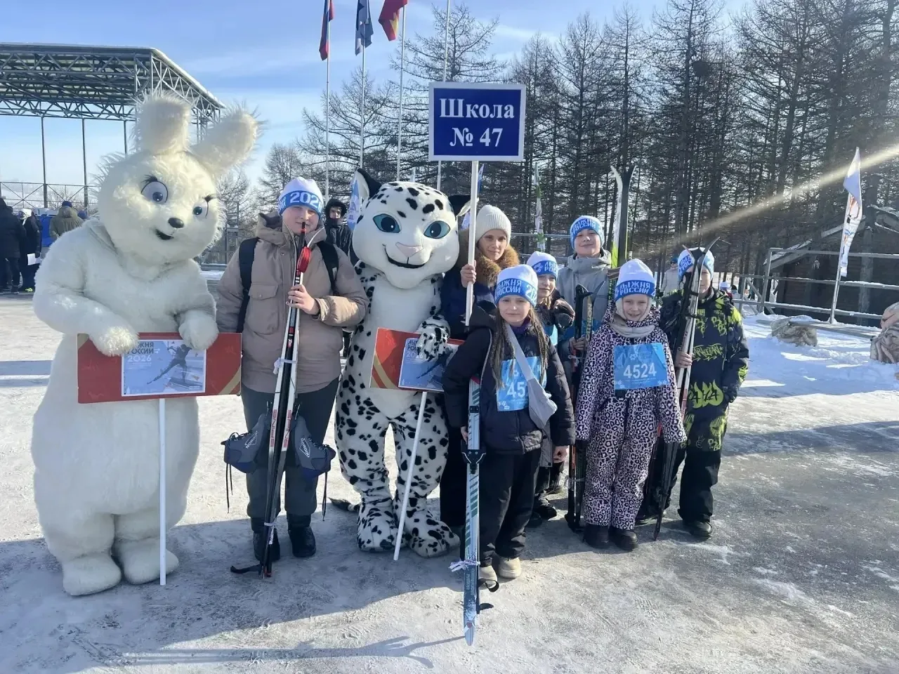🎉 Лыжня России-2026 🏂✨  Наши ребята из школы снова приняли участие в масштабных лыжных соревнованиях
