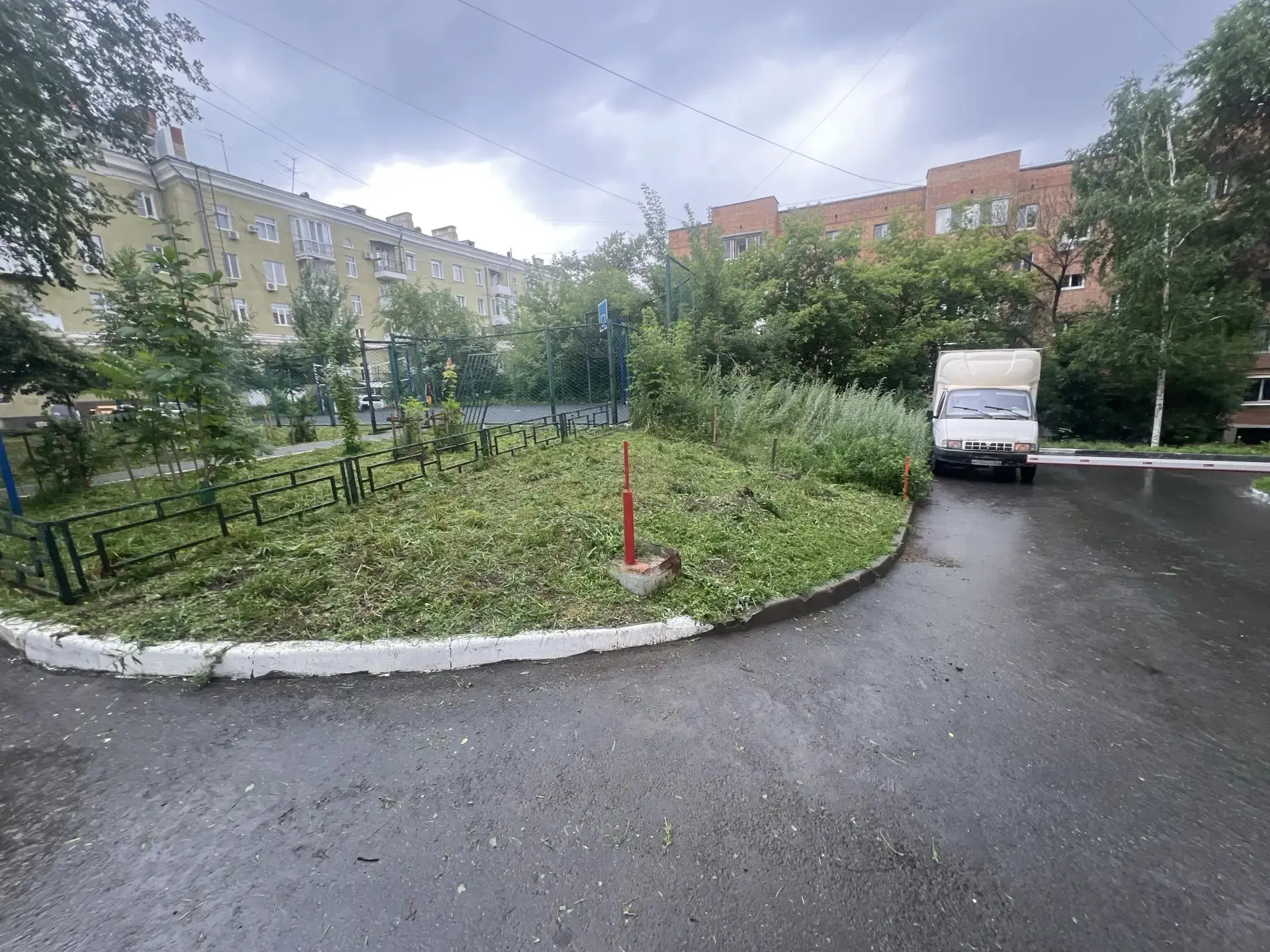Покос газонов МКД 29 по улице Первомайская