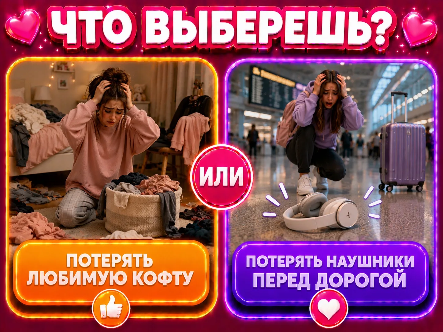 Потерять любимую кофту или потерять наушники перед дорогой?