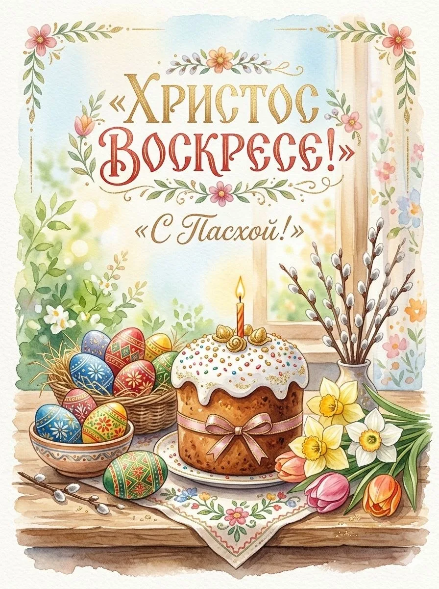 Светлой Пасхи вам и вашим близким! 🕊️