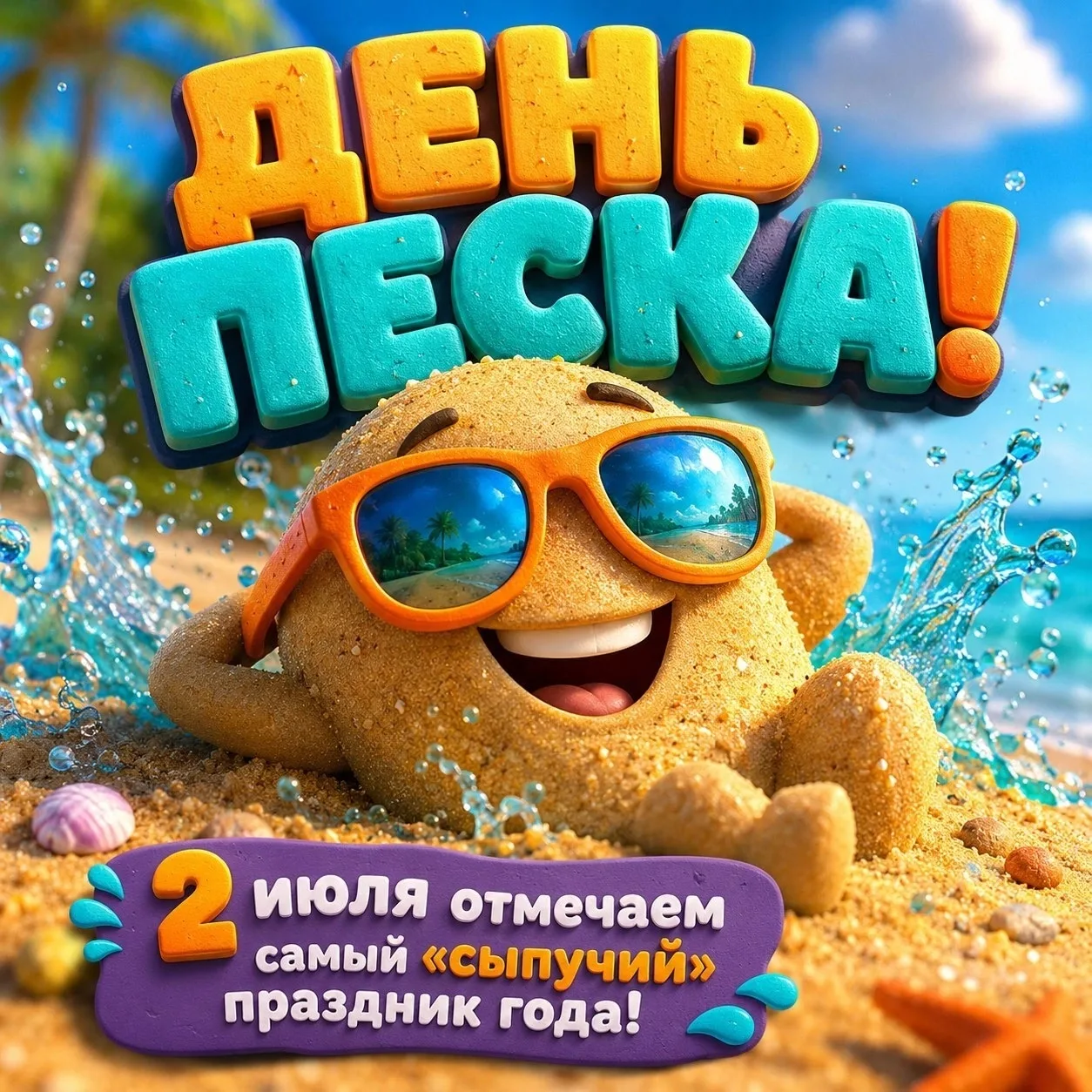 Друзья, а вы знали, что у самого обычного песка есть свой собственный праздник? Сегодня мы отмечаем 