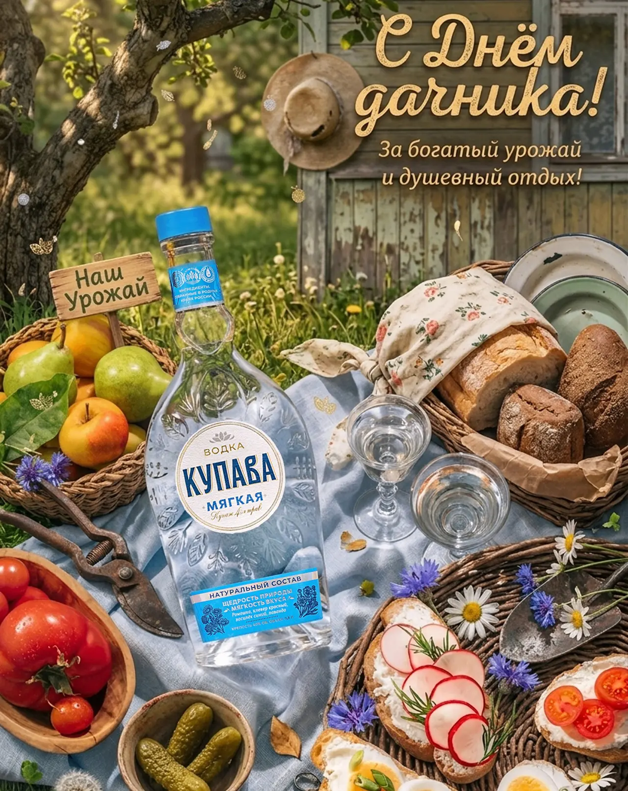 Сегодня официальный повод отложить лейку и устроить праздничный пикник! 🧺🥒

Поздравляем всех дачни