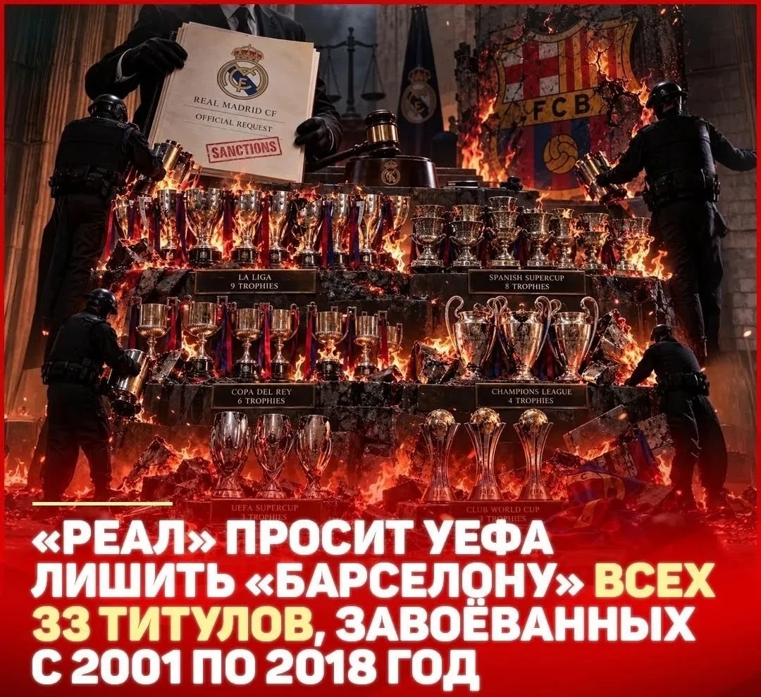 ❗️ «Реал» хочет лишить «Барсу» 33 ТИТУЛОВ – тогда у каталонцев останется ВСЕГО ОДНА ЛЧ!...