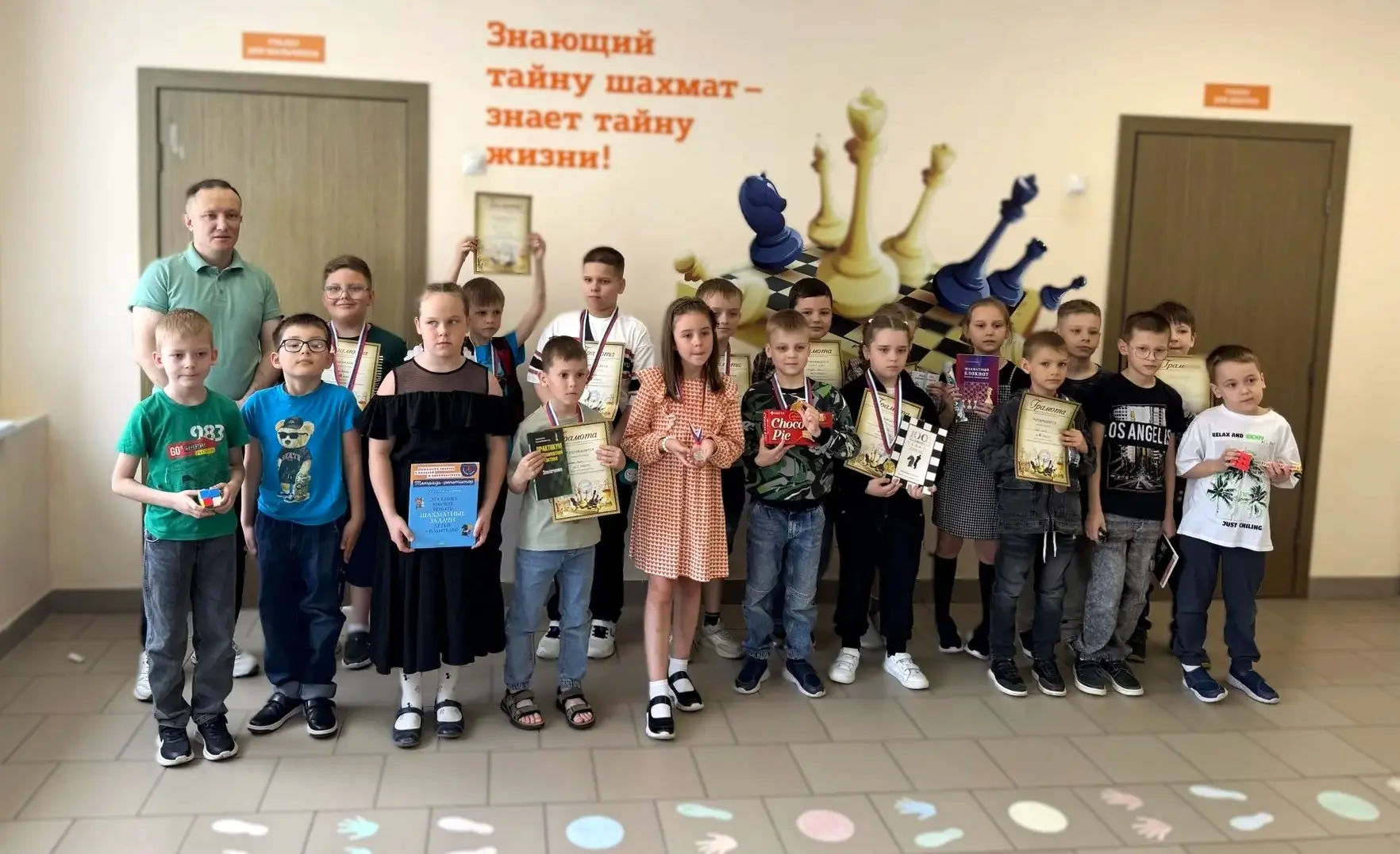 На прошедших выходных в нашей гимназии прошёл итоговый шахматный турнир — Чемпионат гимназии среди у