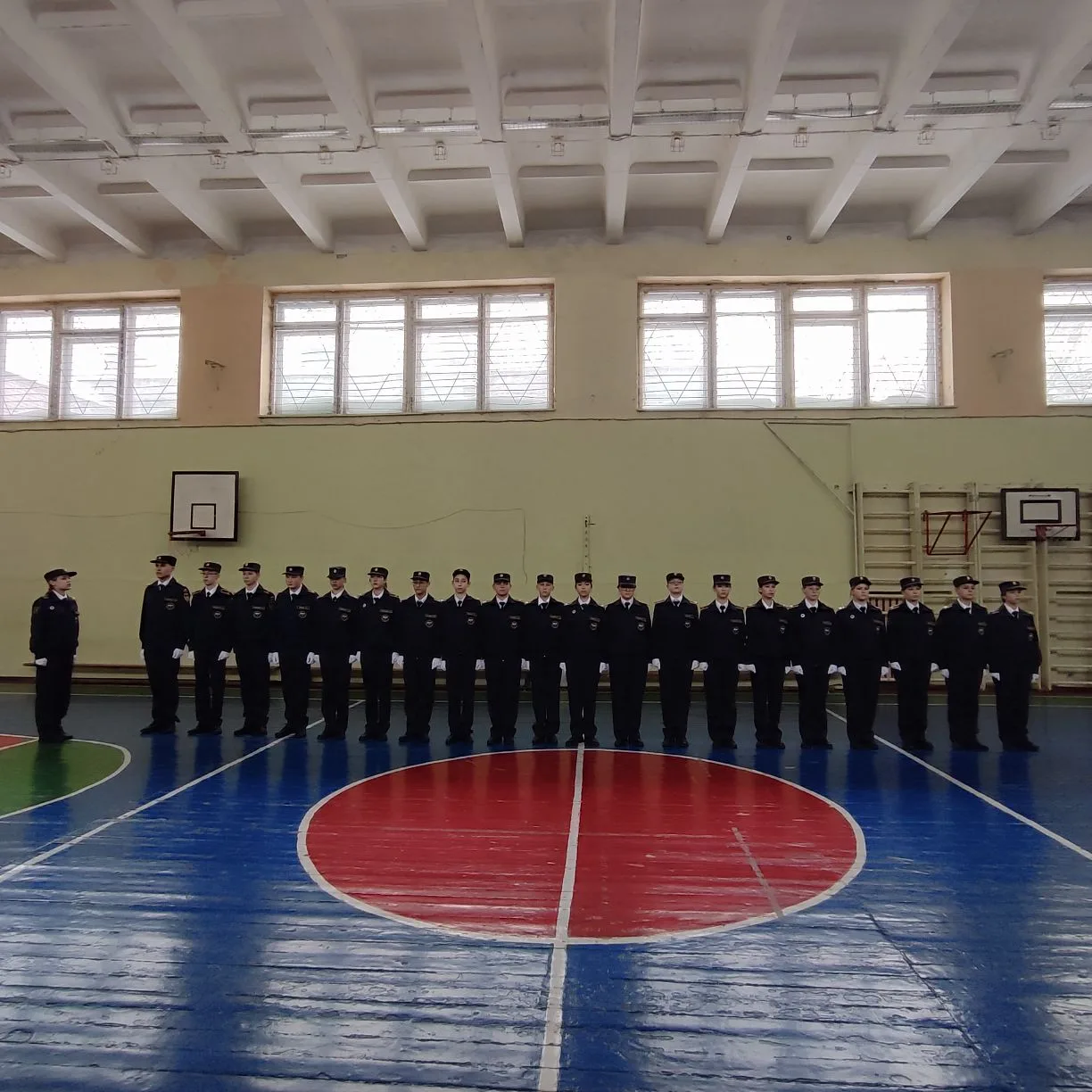 ✅ Сегодня состоялся традиционный смотр строя и песни в преддверии Дня Защитника Отечества и в рамках