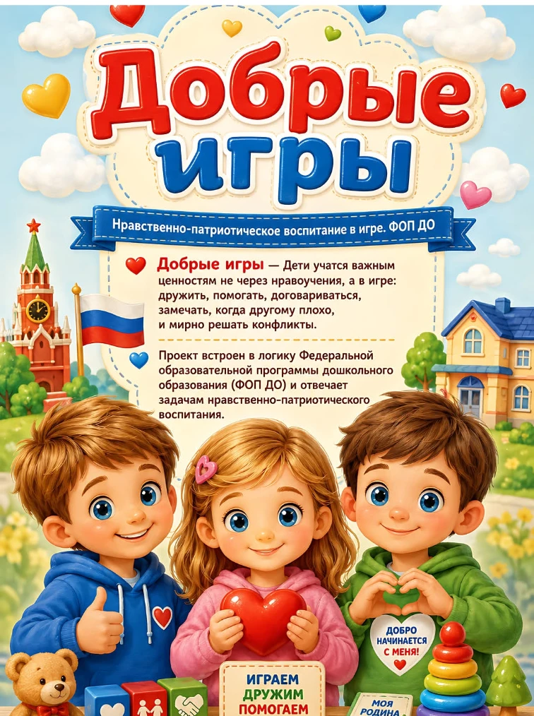 Проект «Добрые игры» — это федеральная образовательная инициатива Минпросвещения РФ и И...