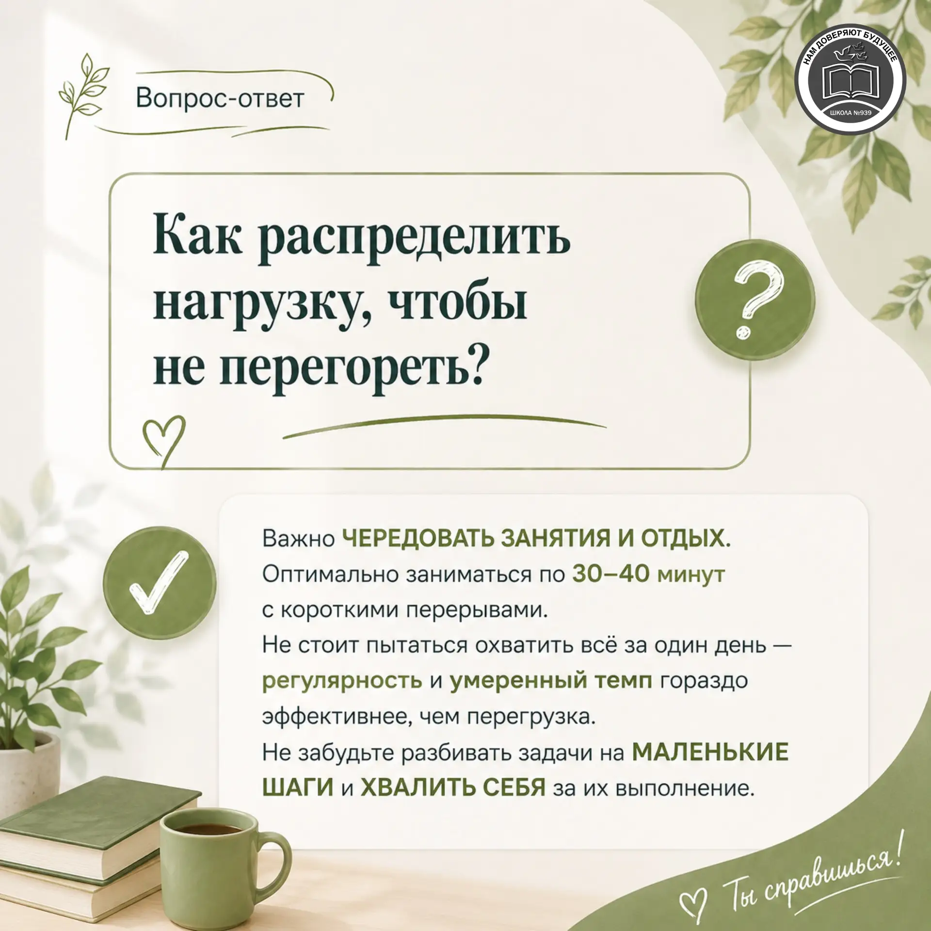 📝 СДАЁМ, А НЕ СДАЁМСЯ!  Экзаменационный период — время, когда особенно важны не только знания, но и 