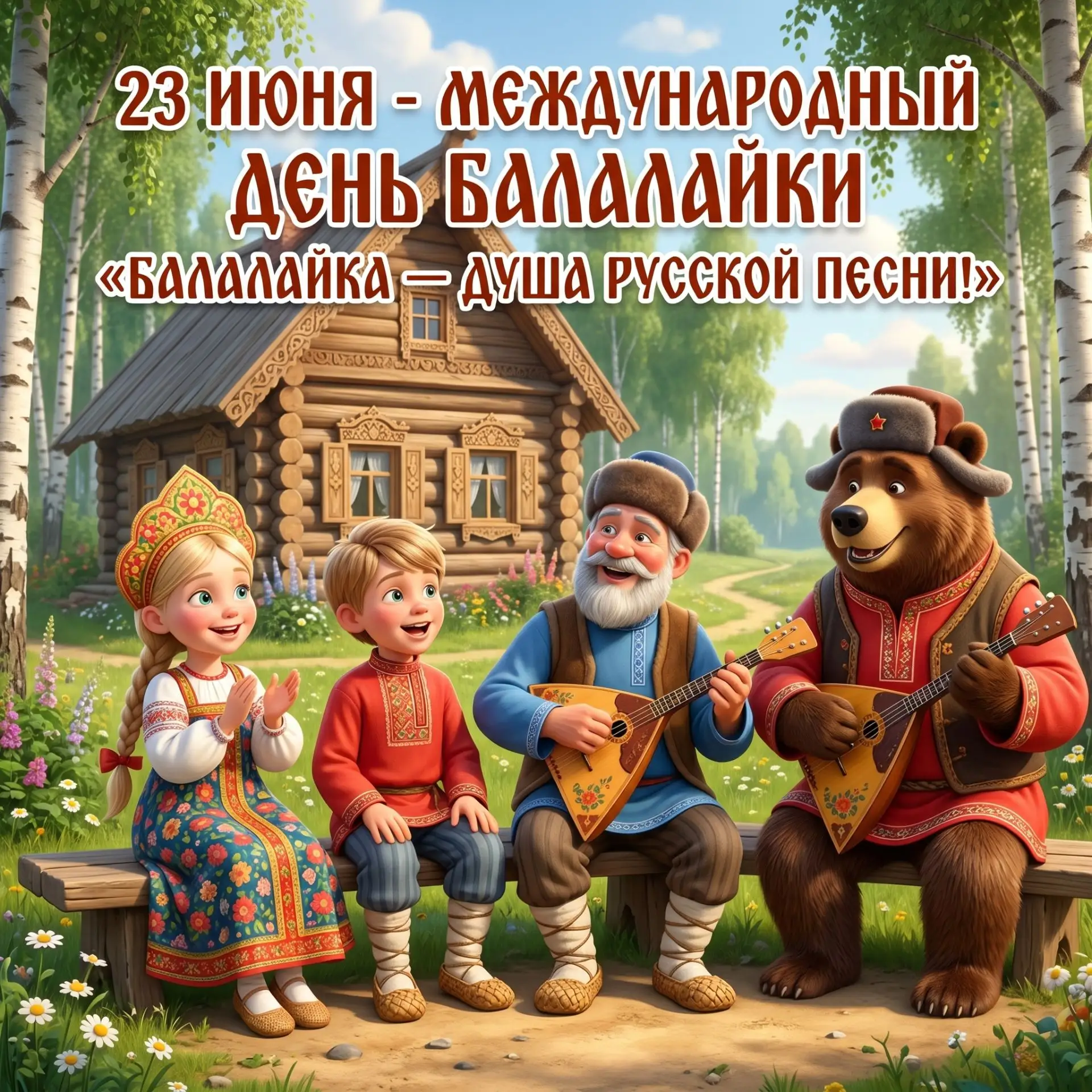 23 июня - День балалайки ❤️Балалайка -душа русской песни 〽️