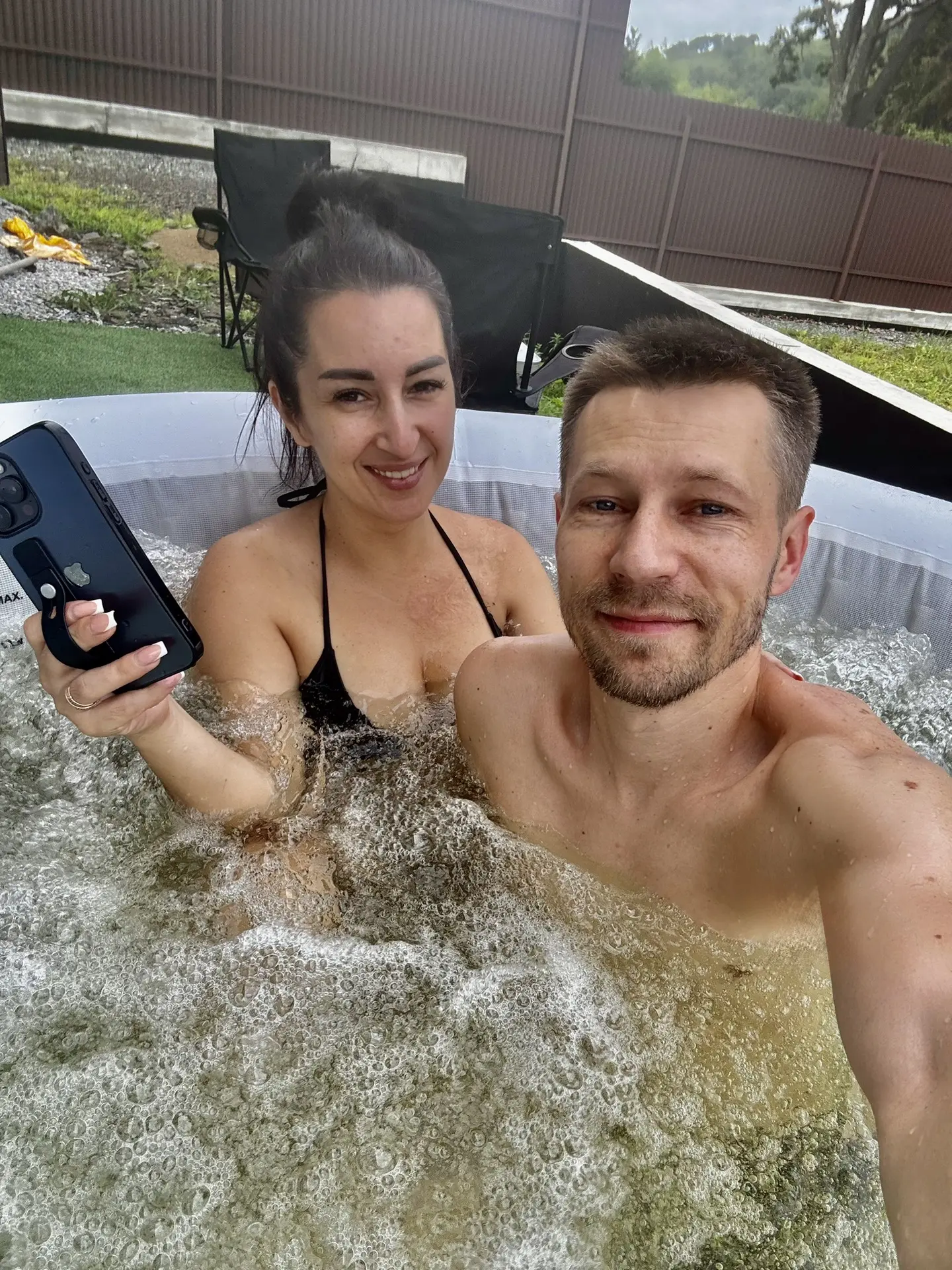 Вместо спортзала сегодня утром горячая джакузи 🛁 

Все шло как обычно. Проснулись в 7:00 🕖 и понес