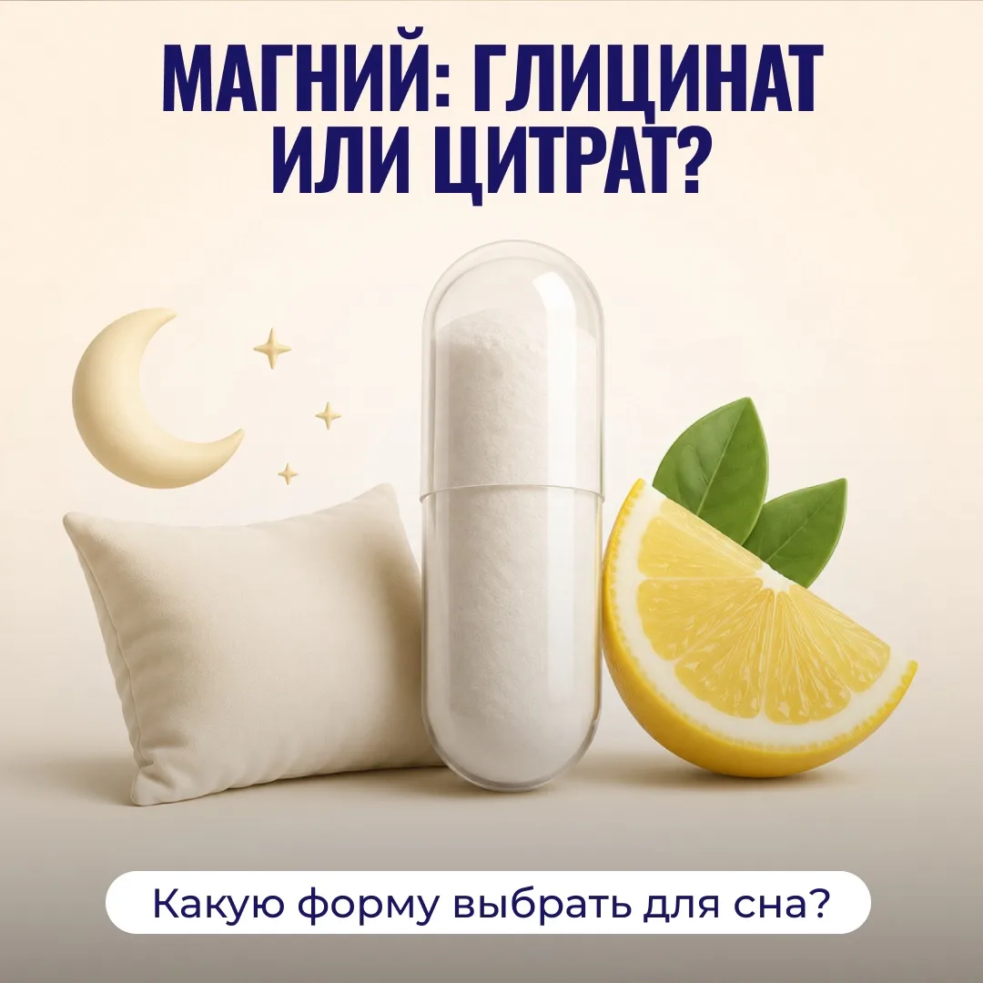Магний цитрат или глицинат: что взять, чтобы лучше спать