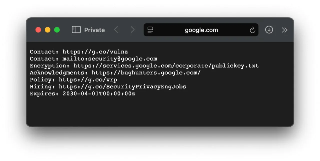 Откуда взялся security.txt?