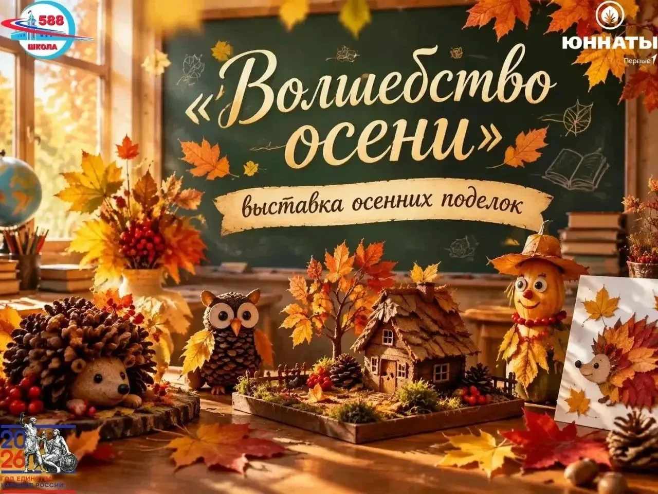 🍂 «Волшебство осени»: приглашаем на выставку осенних поделок! 🍂