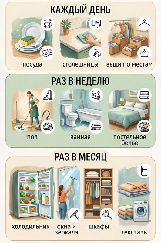 Календарь уборки.