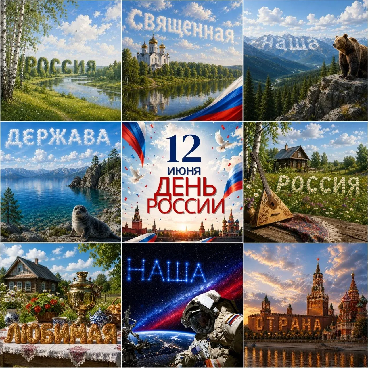 🇷🇺 Гимн России 
Россия — священная наша держава, 
Россия — любимая наша страна. 
Могучая воля, вел