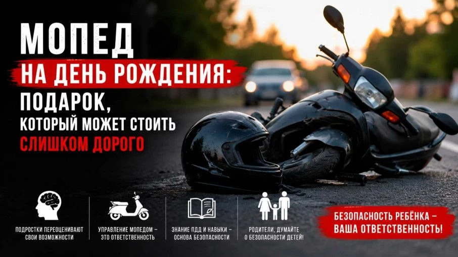 #ЛетоБезОпасности

Безопасность детей на дороге: о мопедах и скутерах
С наступлением летнего сезона 