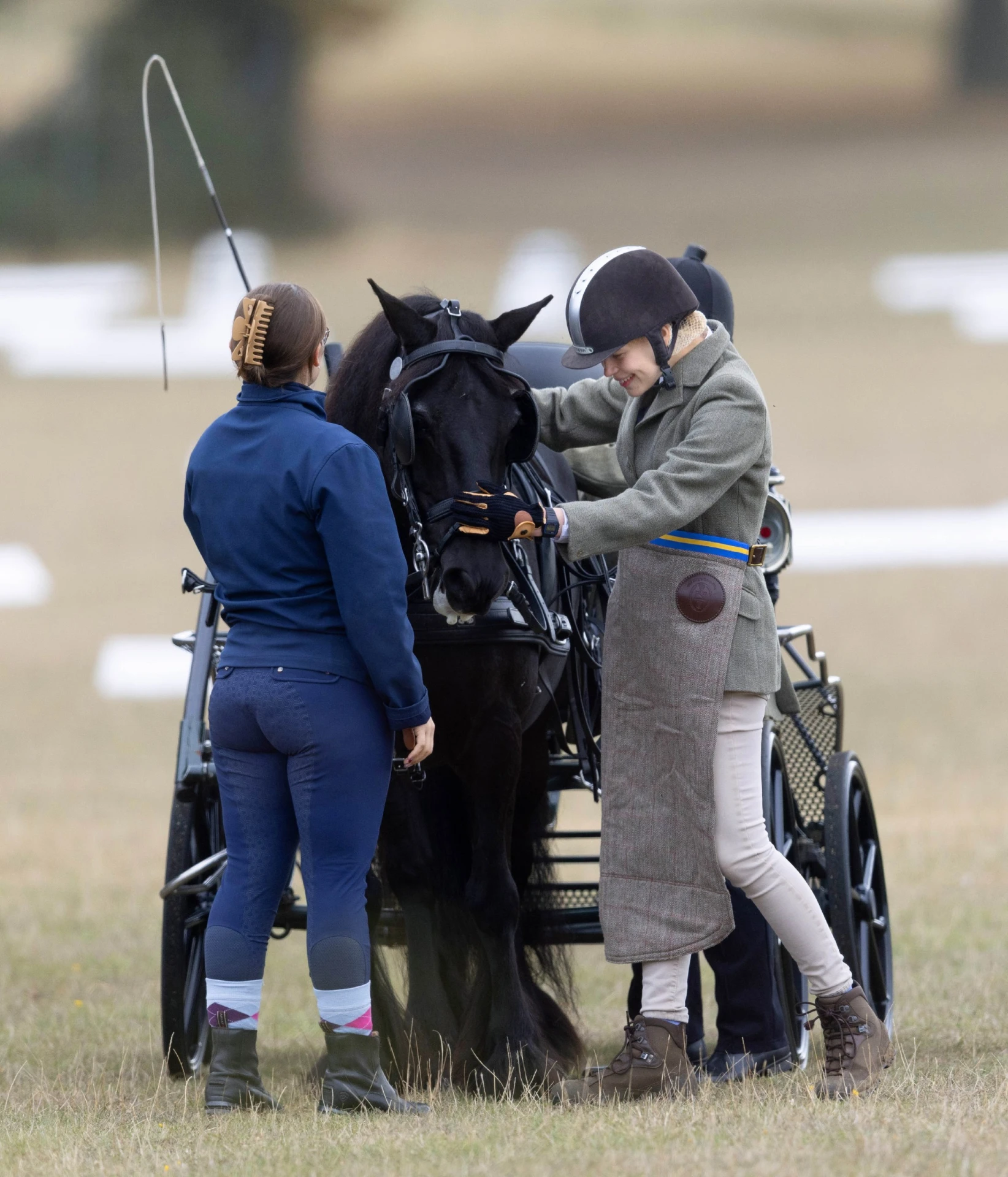 🐎 Леди Луиза Виндзор и её пони 3 сентября во время заключительных соревнований года по...