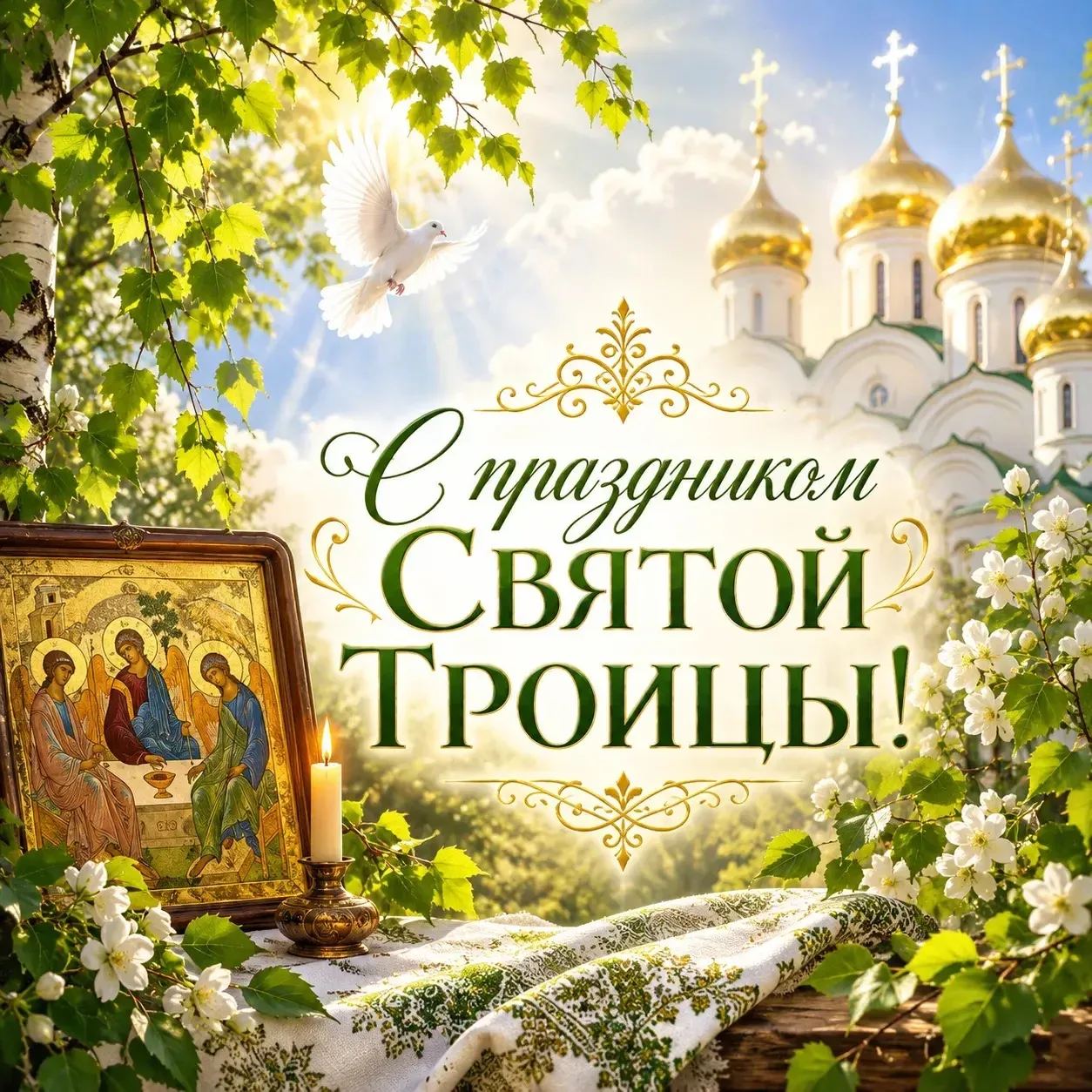 Поздравляю всех православных с праздником Святой Троицы!