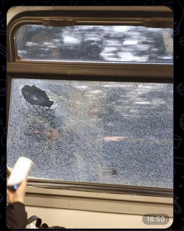 🤨 Снова вандалы на железной дороге: в пятницу 18.09.26г в электропоезде ЭД4М №6334, сл...