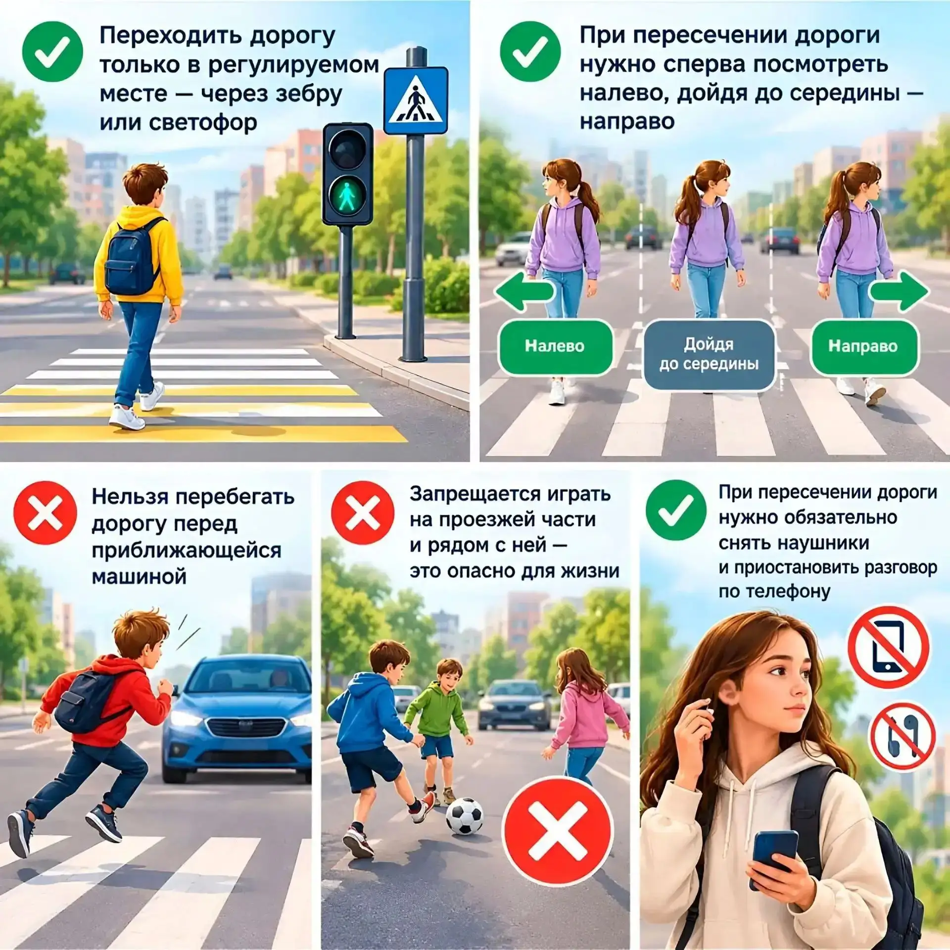Проверим знания ПДД для пешеходов?🚦
