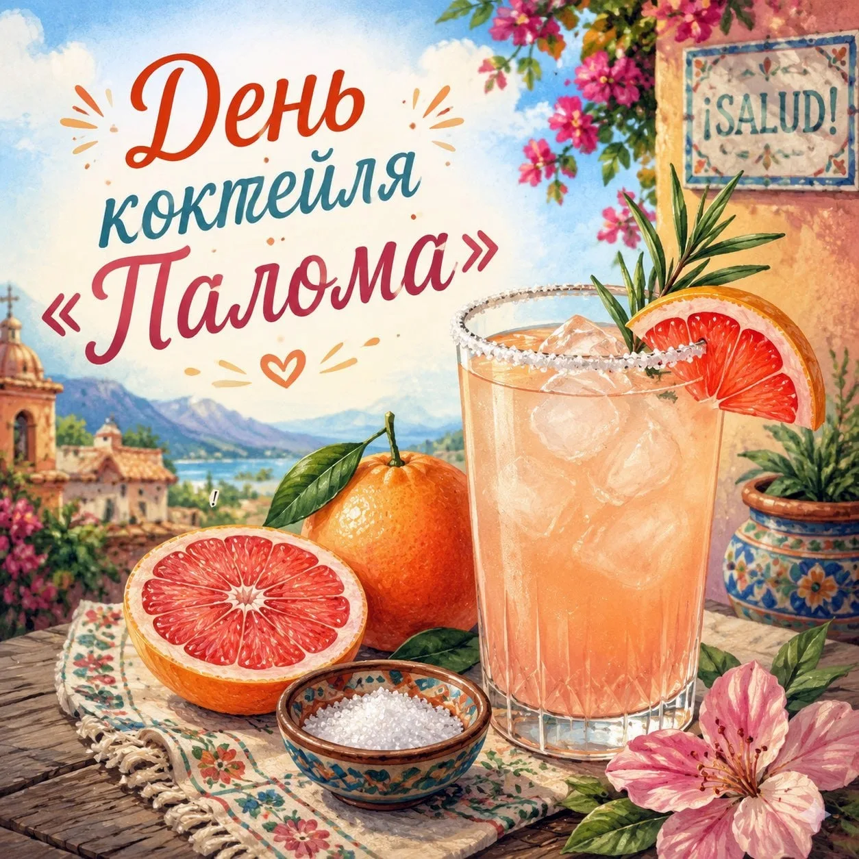 🍹✨ Всемирный день коктейля «Палома» ✨🍋  Сегодня любители освежающих напитков отмечают Всемирный день