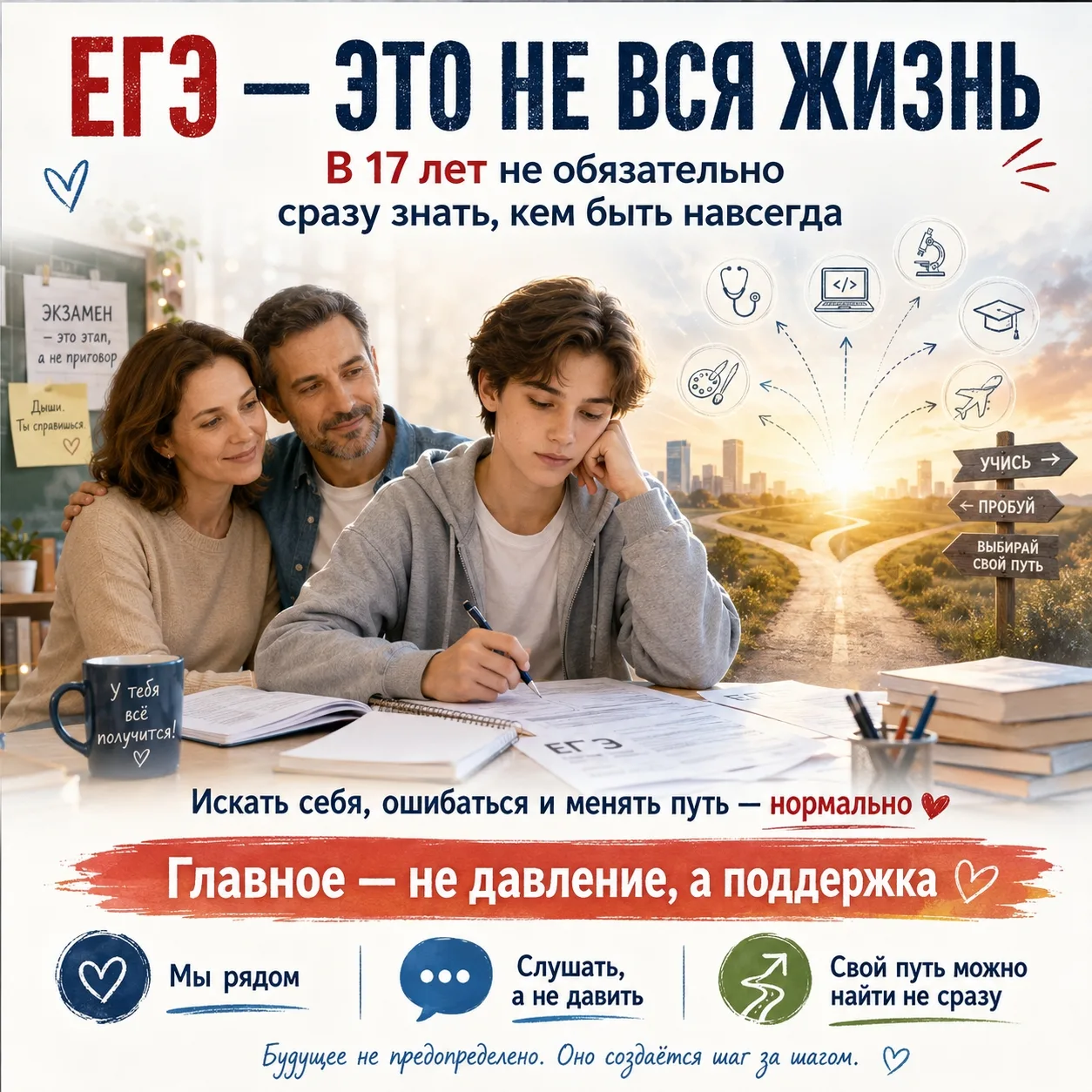 🎓 ЕГЭ, поступление и вопрос: “Кем ты хочешь быть?”

От подростков часто требуют почти невозможного: