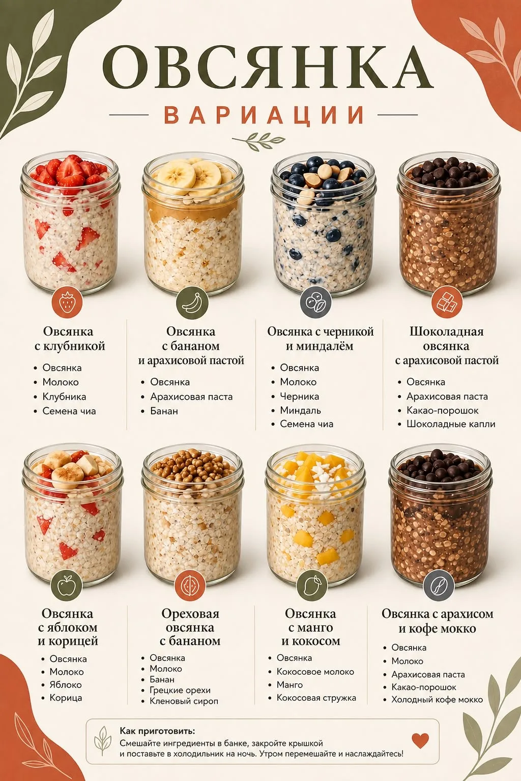 🥣 ТЫ ДУМАЕШЬ, ЧТО ОВСЯНКА — ЭТО СКУЧНАЯ КАША? Я НАШЛА 3 ЛЕНИВЫХ РЕЦЕПТА С КБЖУ, КОТОРЫ...