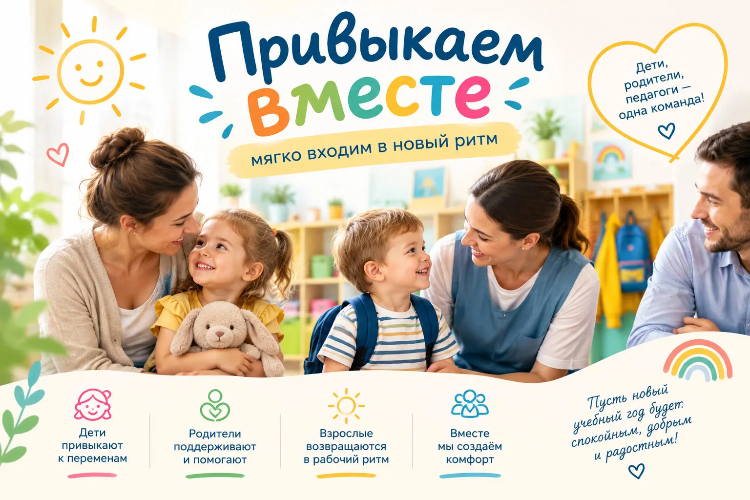 «Привыкаем вместе: мягко входим в новый ритм»