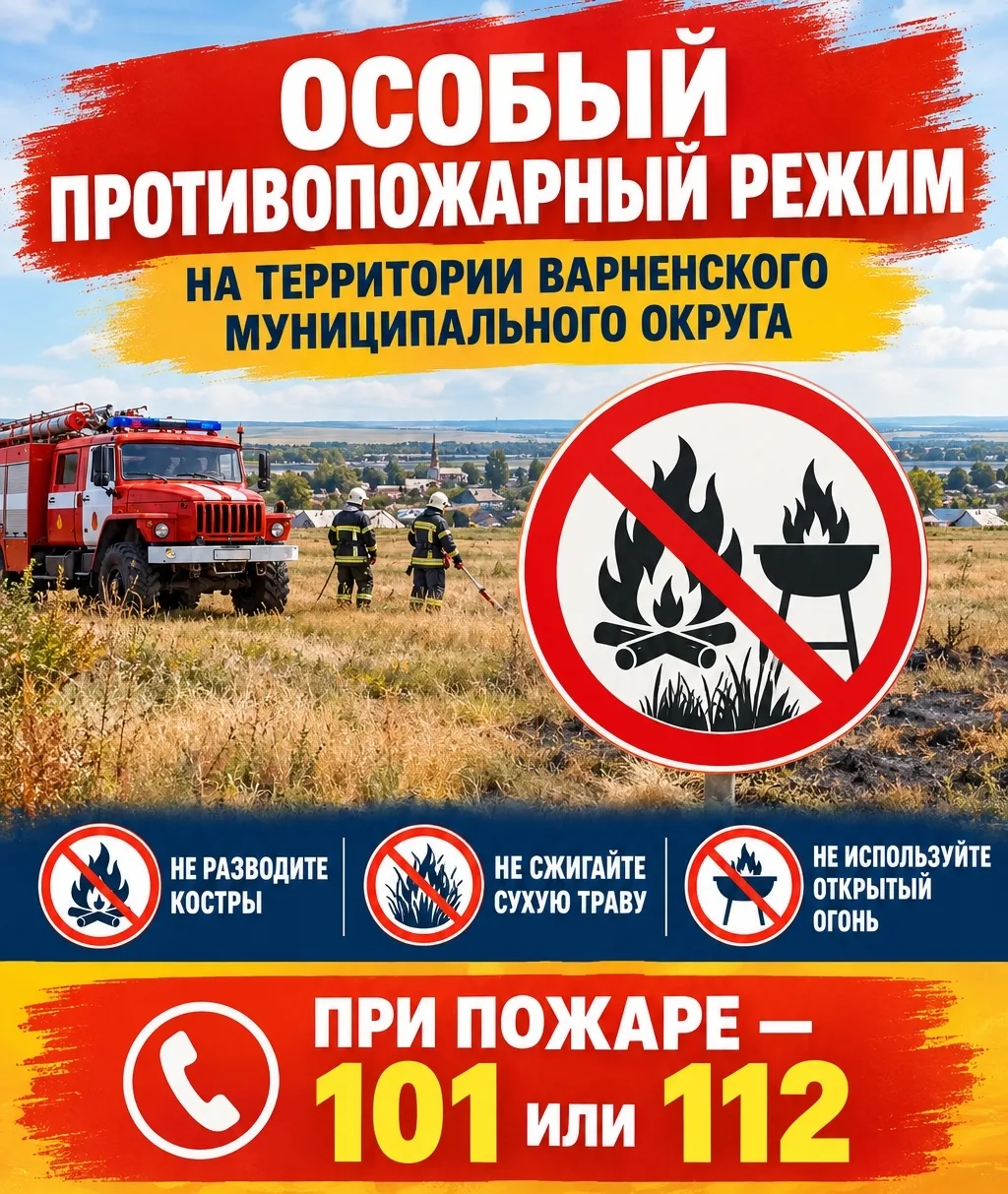 в Варненском районе введен особый противопожарный режим!