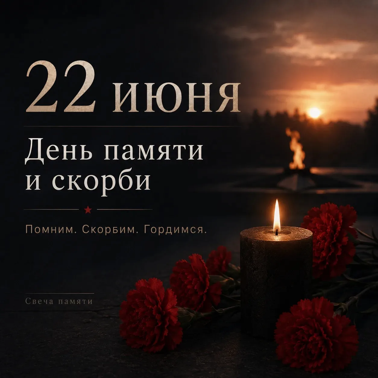 22 июня — День памяти и скорби.

85 лет назад началась Великая Отечественная война — страшное испыта