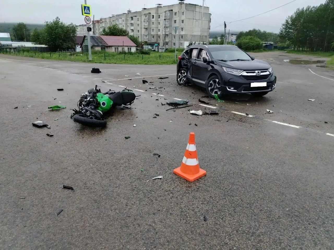На федеральной трассе "Колыма" погиб мотоциклист.