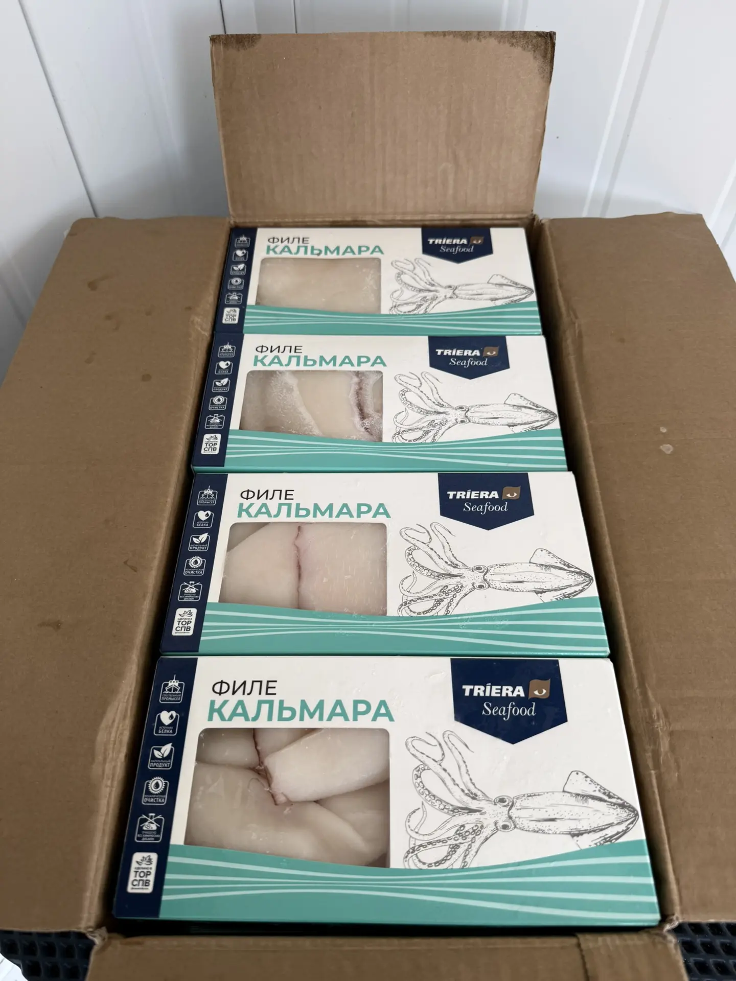 ✅ Филе Кальмара Командорского тушка , фас 600 гр.