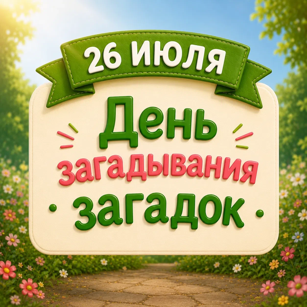 🤔 Сегодня День загадок! 🤔

Пора проверить свою смекалку и разгадать тайны! 🕵️‍♀️

Загадки – это о