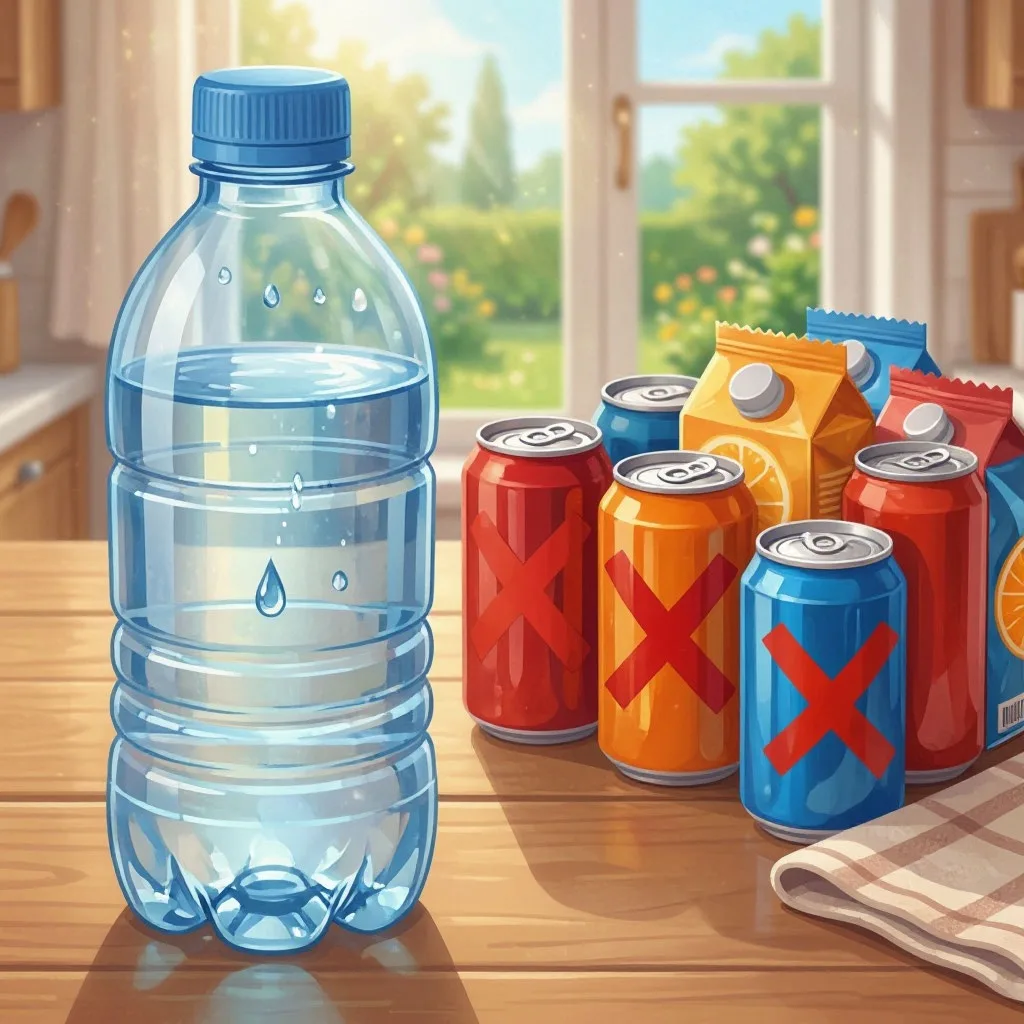 Носите с собой воду, чтобы не покупать сладкие напитки от жажды.