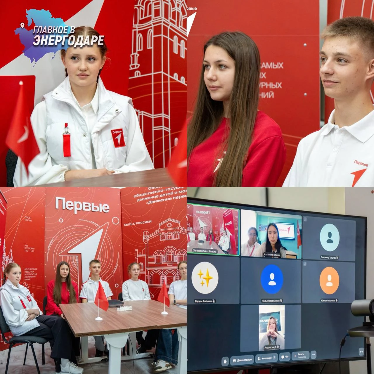 Активисты Движения Первых Запорожской и Астраханской областей провели онлайн-встречу