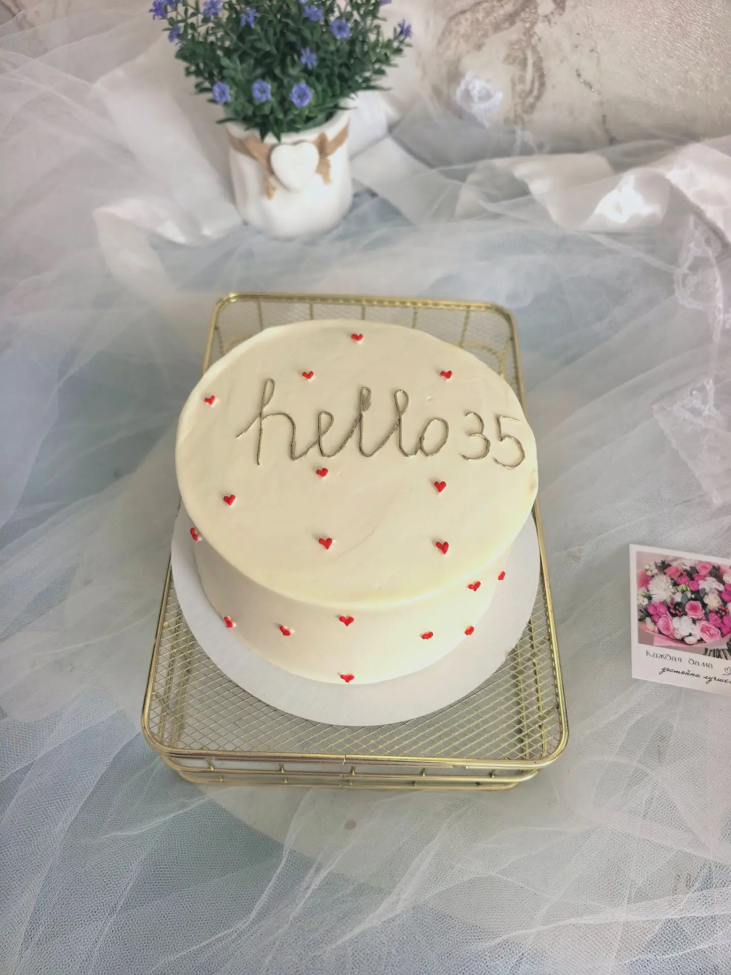 Бенто-торт для встречи новой счастливой даты "35" 🎂🥂