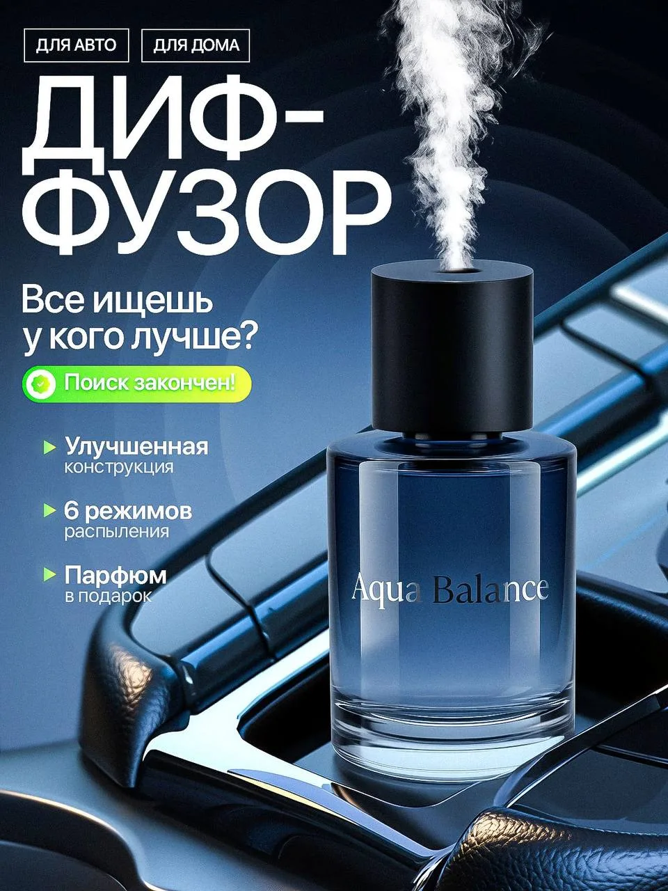 Автоматический умный ароматизатор в машину подарок мужчине