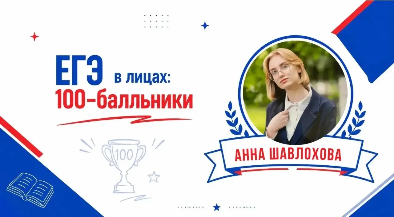 ЕГЭ на 100!

Анна Шавлохова — набрала 100 баллов на ЕГЭ по литературе.   Выпускница МБОУ СОШ №42, пр