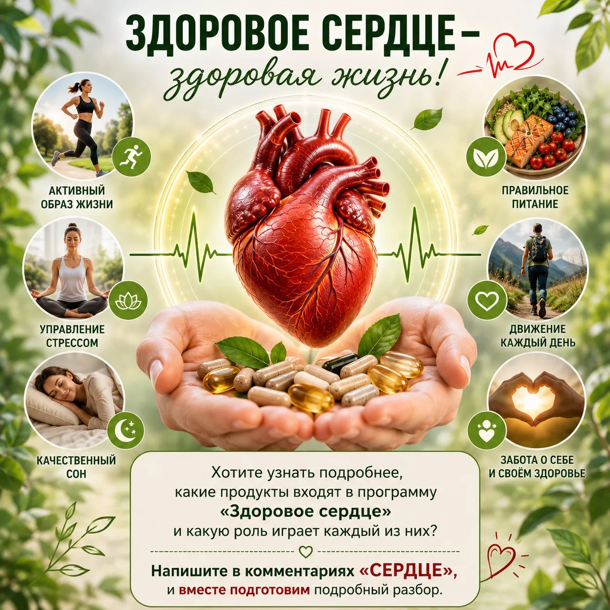 ❤️ Программа «Здоровое сердце»: забота о сердце начинается с профилактики

Сердце работает без выход