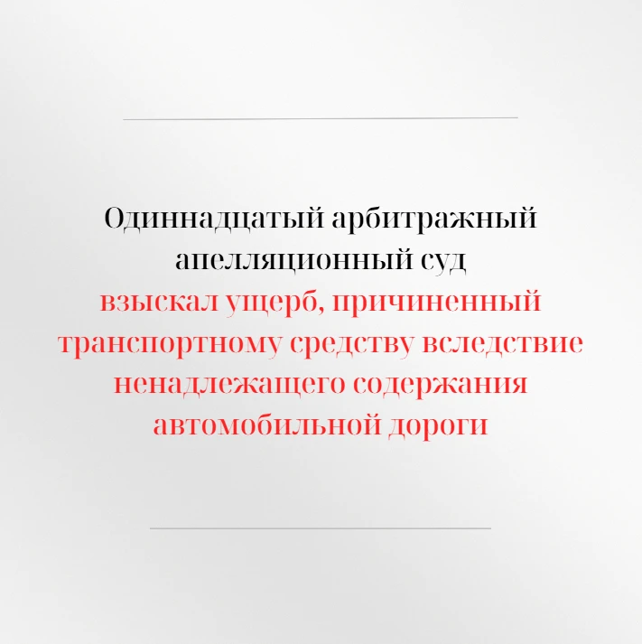 Одиннадцатый арбитражный апелляционный суд рассмотрел по правилам, установленным для ра...