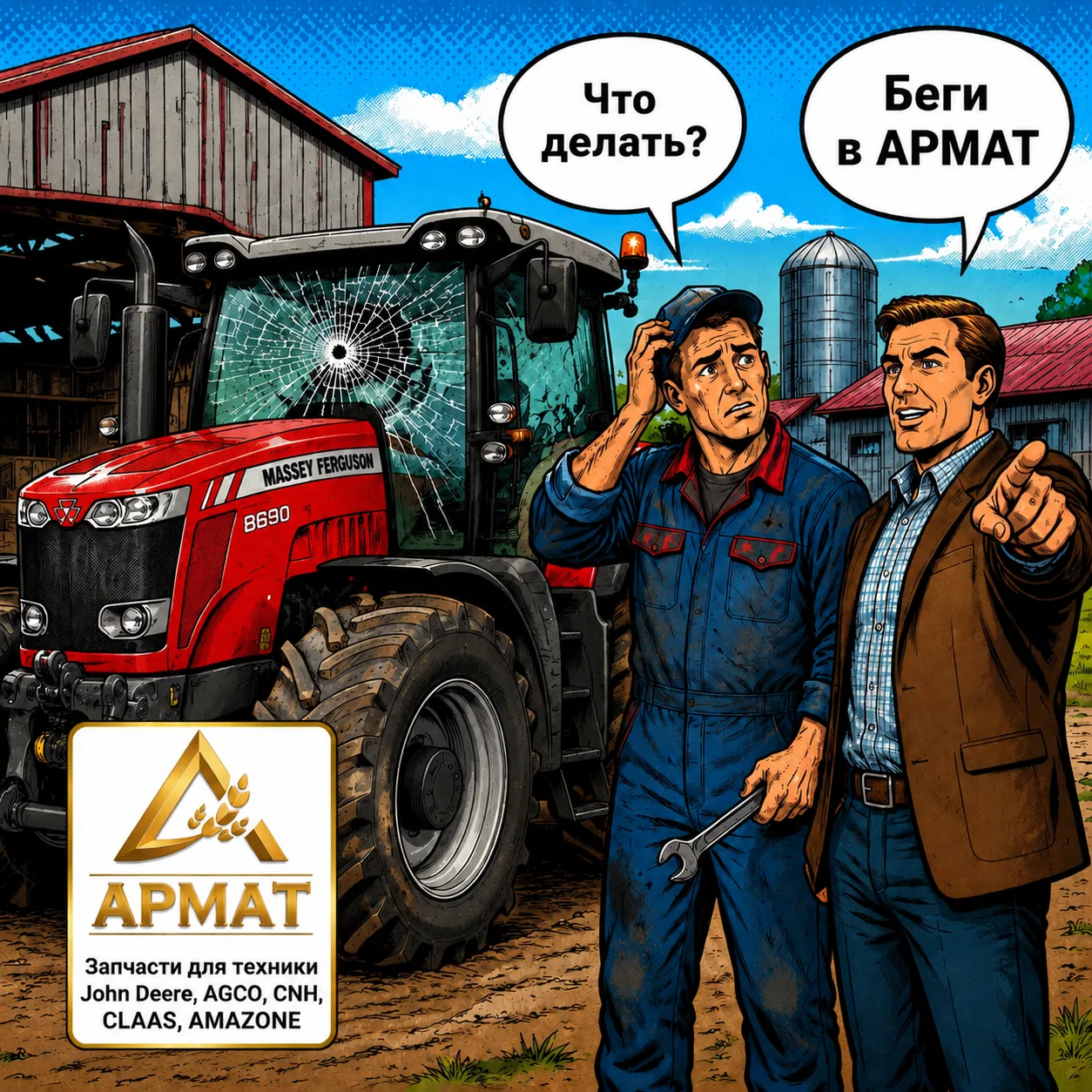 🚨 СРОЧНО! РАЗБИЛИ СТЕКЛО НА ФЕРМЕ! 😱🚜