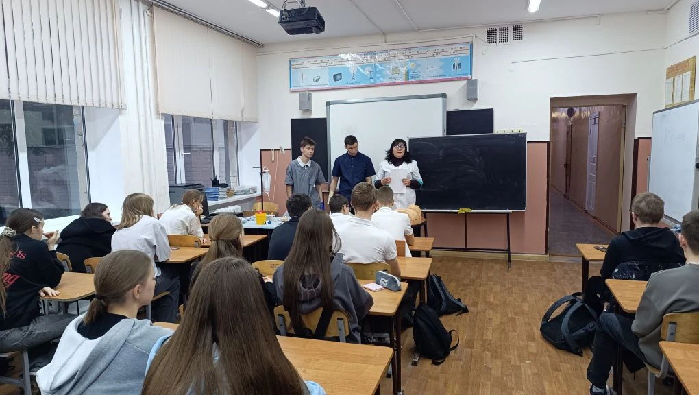 🎯💉 27 февраля наша школа приняла гостей — студентов ЧПОУ «Михайловский медицинский техникум».   Ребя