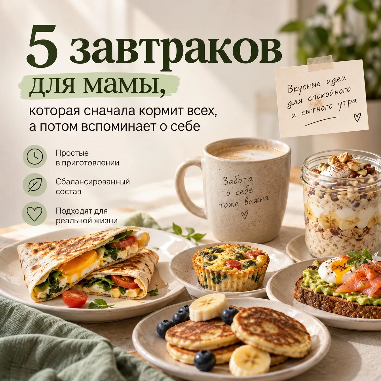 У малыша уже было два кормления. А у мамы - кофе