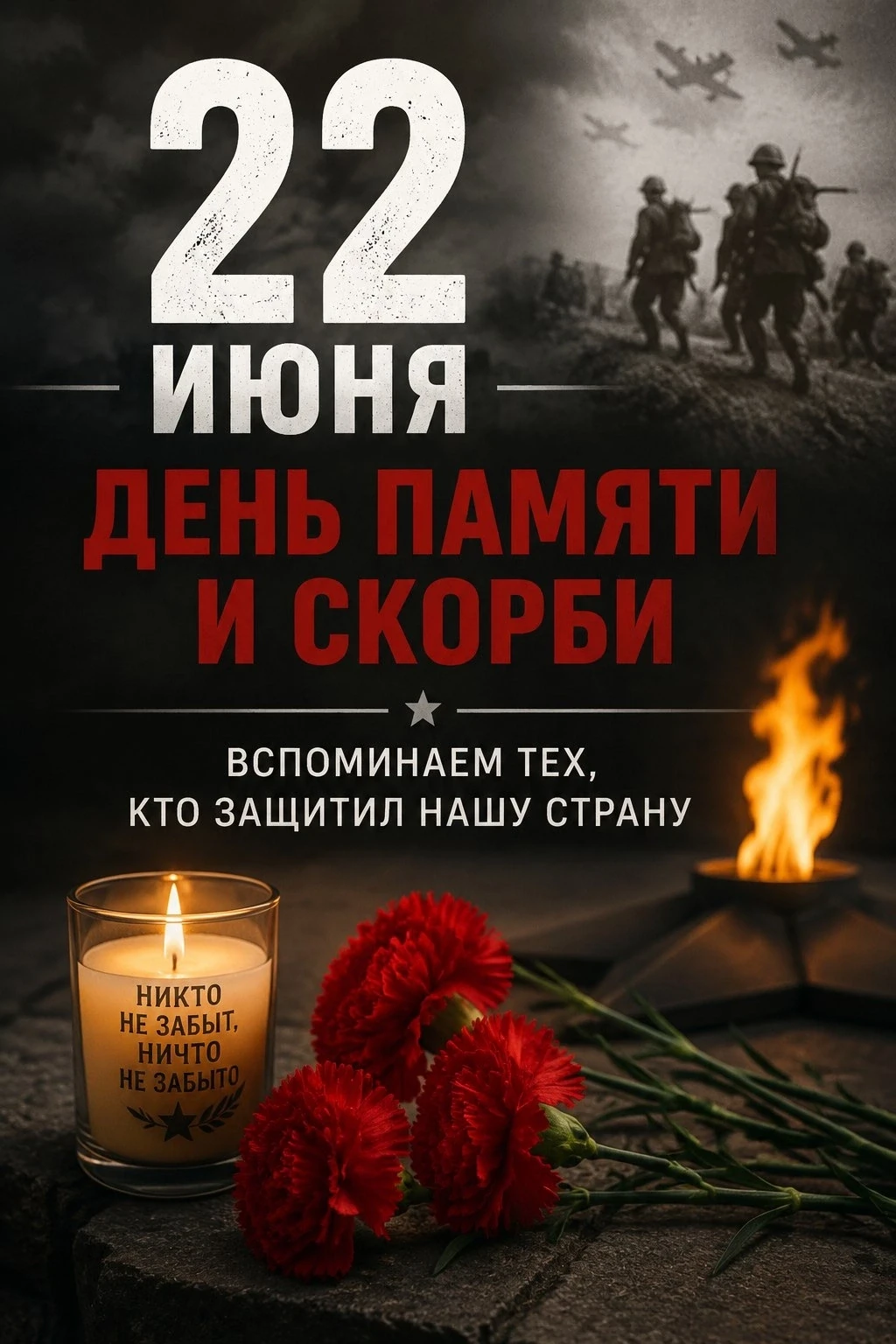 🕯 Свеча памяти — от сердца каждого к сердцу всей страны

22 июня — День памяти и скорби. День, кото