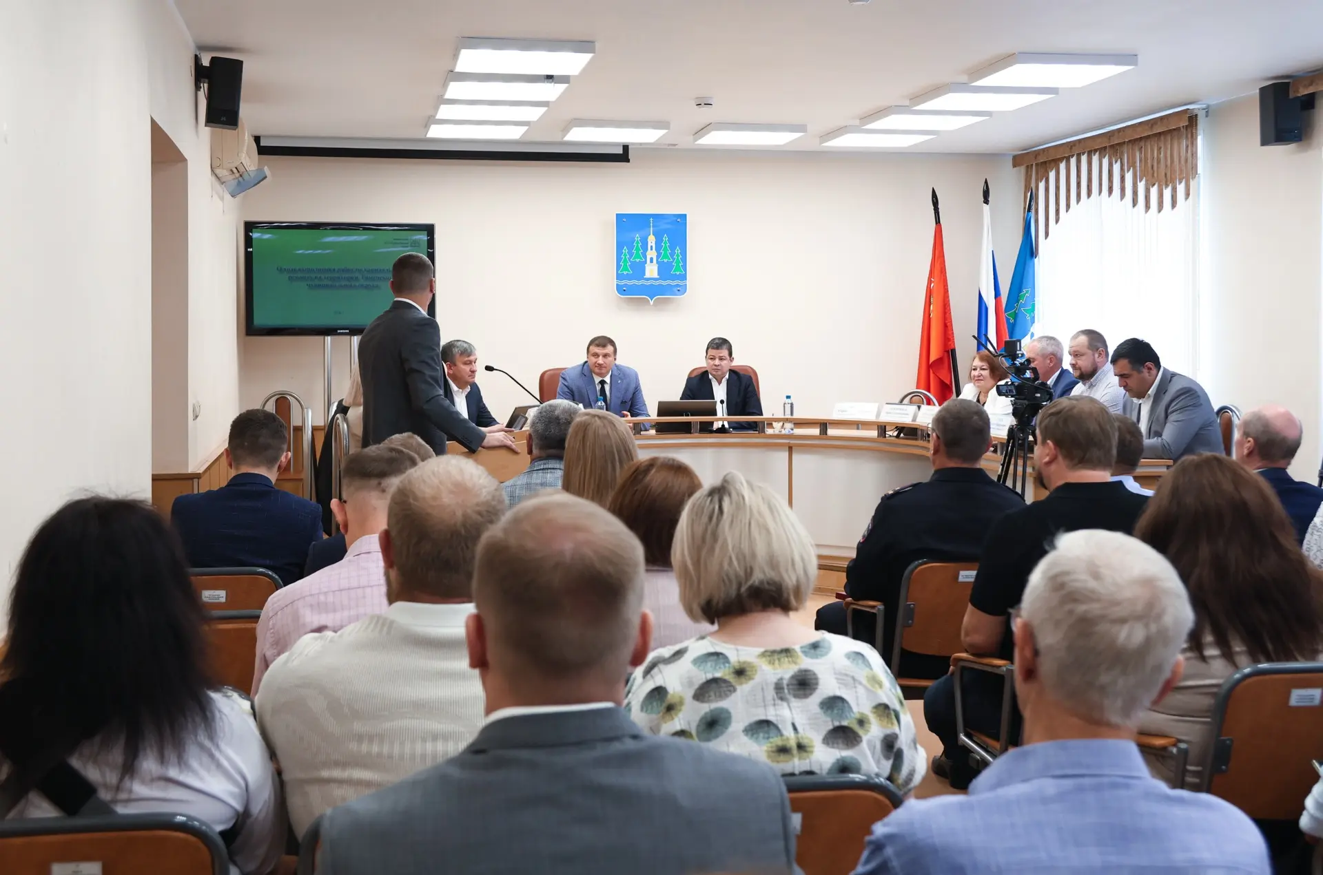 Провели еженедельное оперативное совещание администрации Раменского муниципального округа