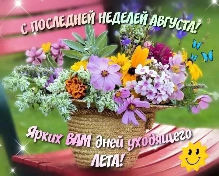 Последняя неделя августа -  финишная прямая лета!