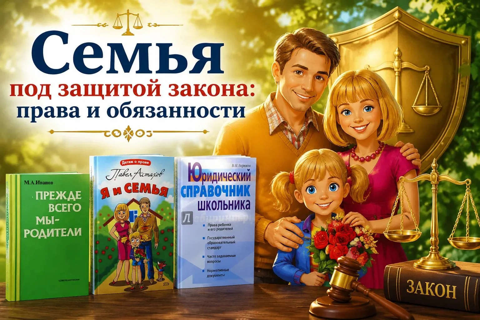 📚 Выставка «Семья под защитой закона: права и обязанности» 📚

В нашей школьной библиотеке открылас
